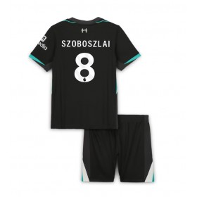 Liverpool Dominik Szoboszlai #8 Borta Kläder Barn 2024-25 Kortärmad (+ Korta byxor)